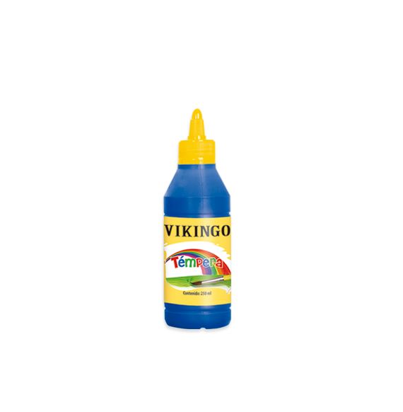 VIKINGO TEMPERA 250ML AZUL CON DISPENSADOR