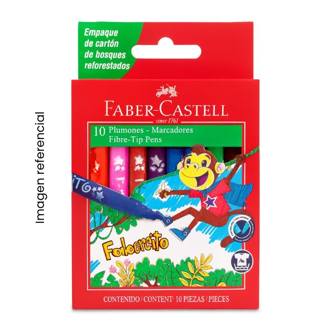 FABER CASTELL PLUMON FABERCITO X10