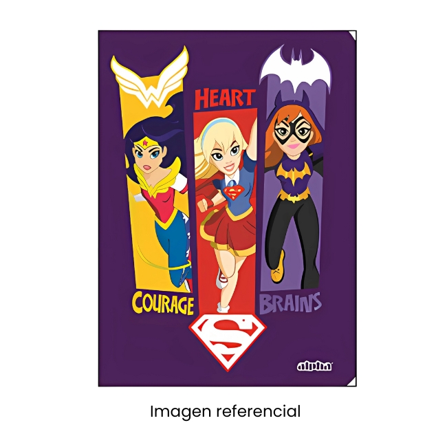 ALPHA CUADERNO A4 CUADRI SUPERHERO GIRLS 92H 