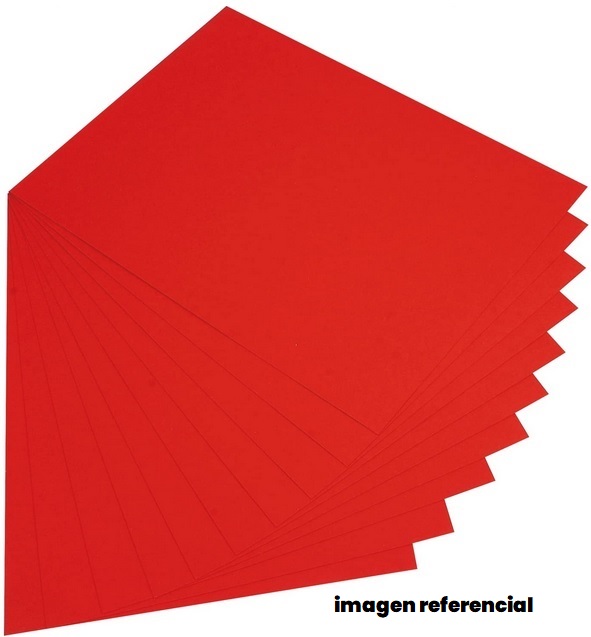 UR PAPEL ARCO IRIS A4 25HJ ROJO