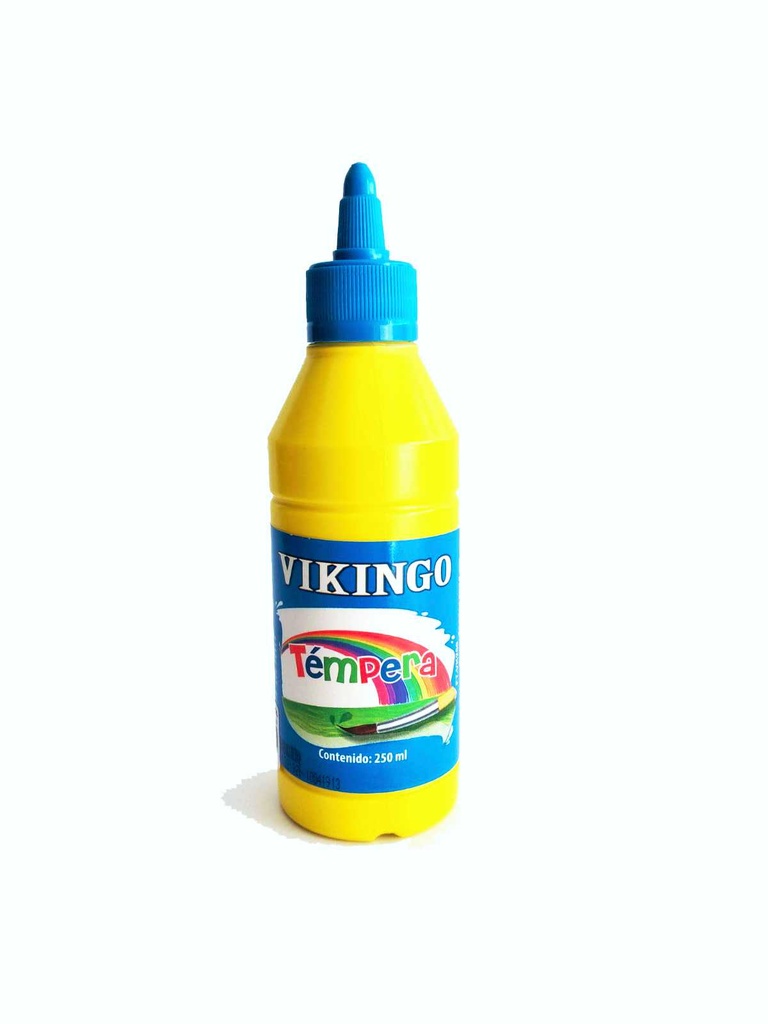 VIKINGO TEMPERA 250ML AMARILLO CON DISPENSADOR