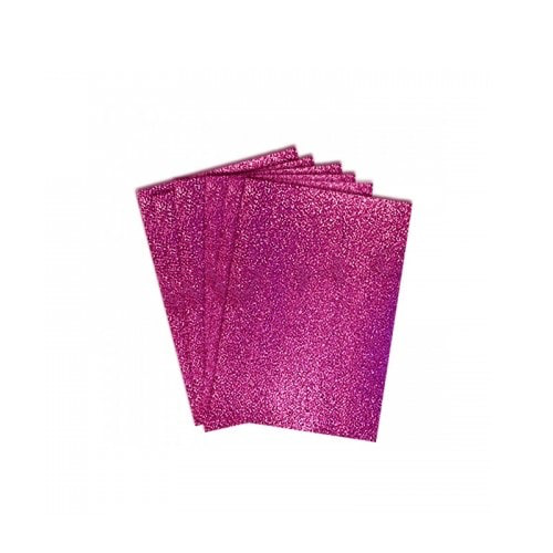 PAPEL ADH A4 ESCARCHADO FUCSIA