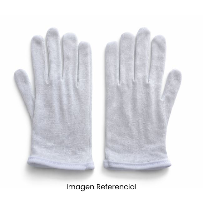 GUANTES BLANCO TALLA 06 (18CM LARGO APROX) PAR