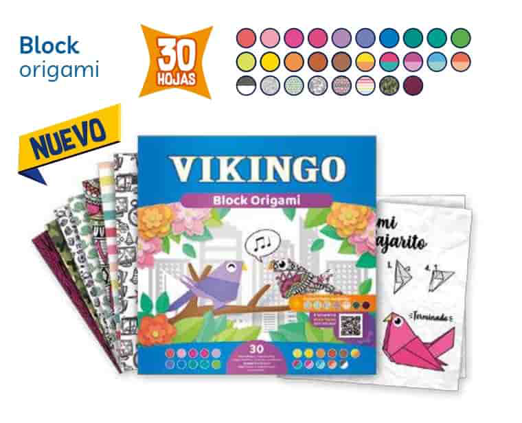 VIKINGO BLOCK ORIGAMI 30HOJAS