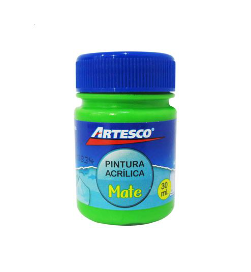 ARTESCO PINTURA ACRILICA MATE 30ML VERDE