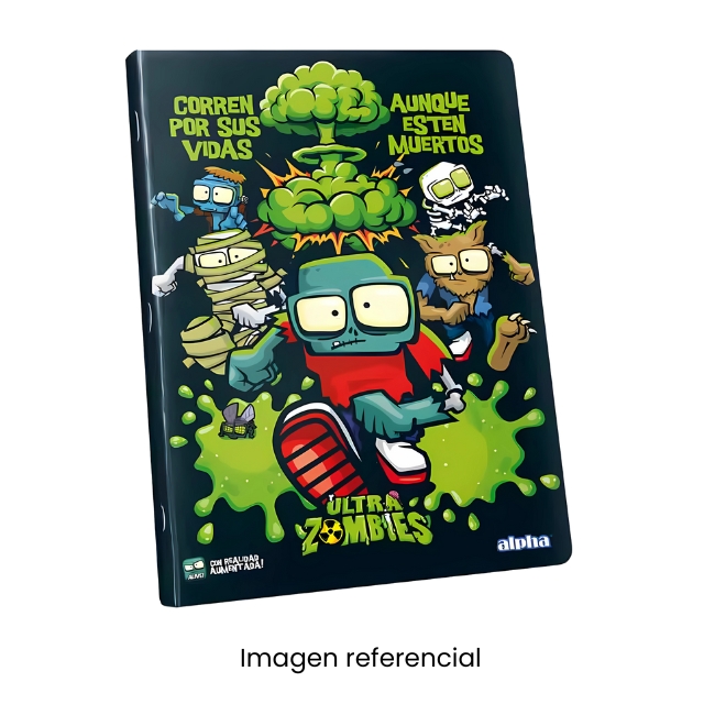 ALPHA CUADERNO A4 CUADRI ULTRAZOMBIES 92H 
