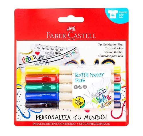 FABER CASTELL PLUMON TEXTLINER PLUS A-V-N-R-V X5