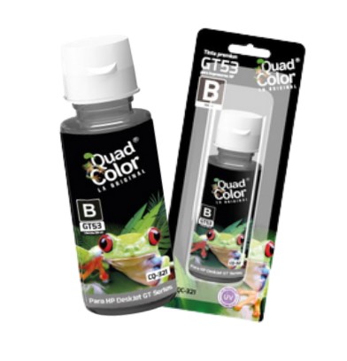 QUADCOLOR TINTA QC-321 HP GT NEGRO 100 ML