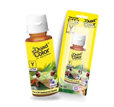 QUADCOLOR TINTA QC-324 HP GT AMARILLO 100 ML