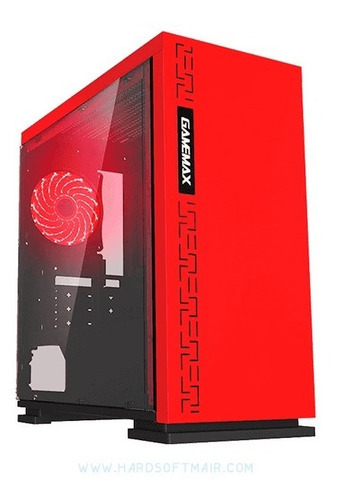 GAMEMAX CASE PC GAMER MATX EXPEDITION H605RD ROJO