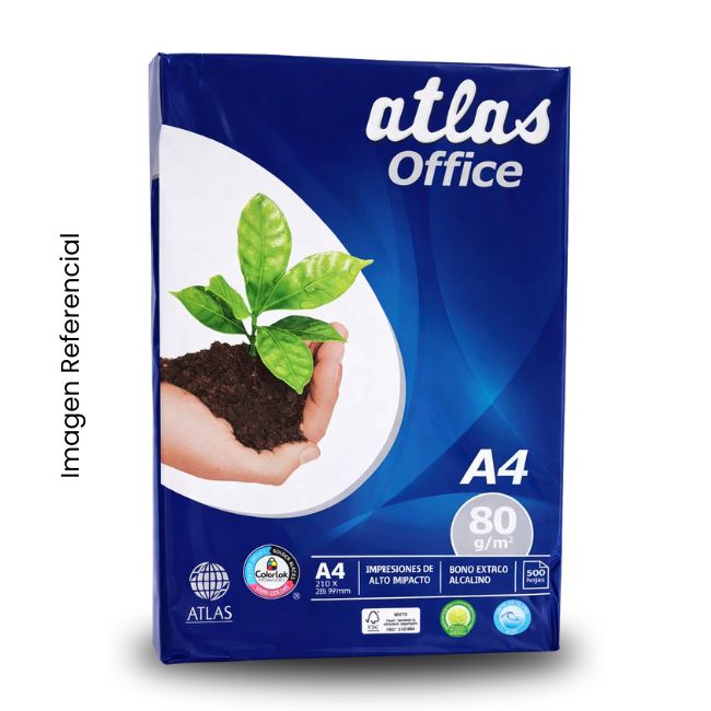 ATLAS PAPEL BOND A4 80GR 1/2 MLL PREMIUM