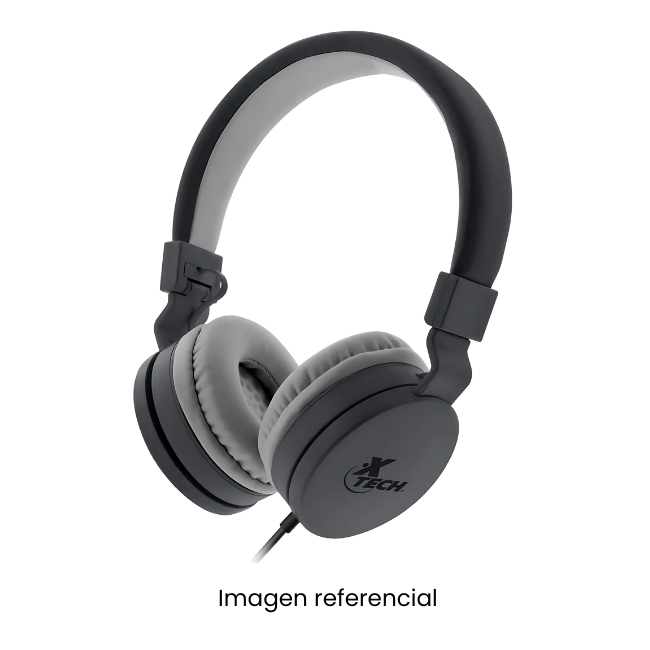 XTECH AUDIFONO XTH-340 NEGRO CABLEADO