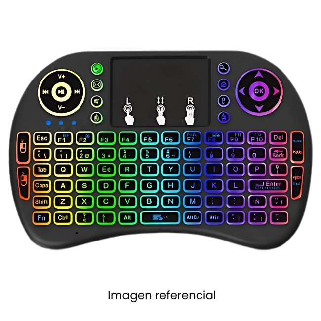 CYBERTEL MINI TECLADO PIXEL CYB K236-RGB LED TOUCH INALAMBRICO GAMER