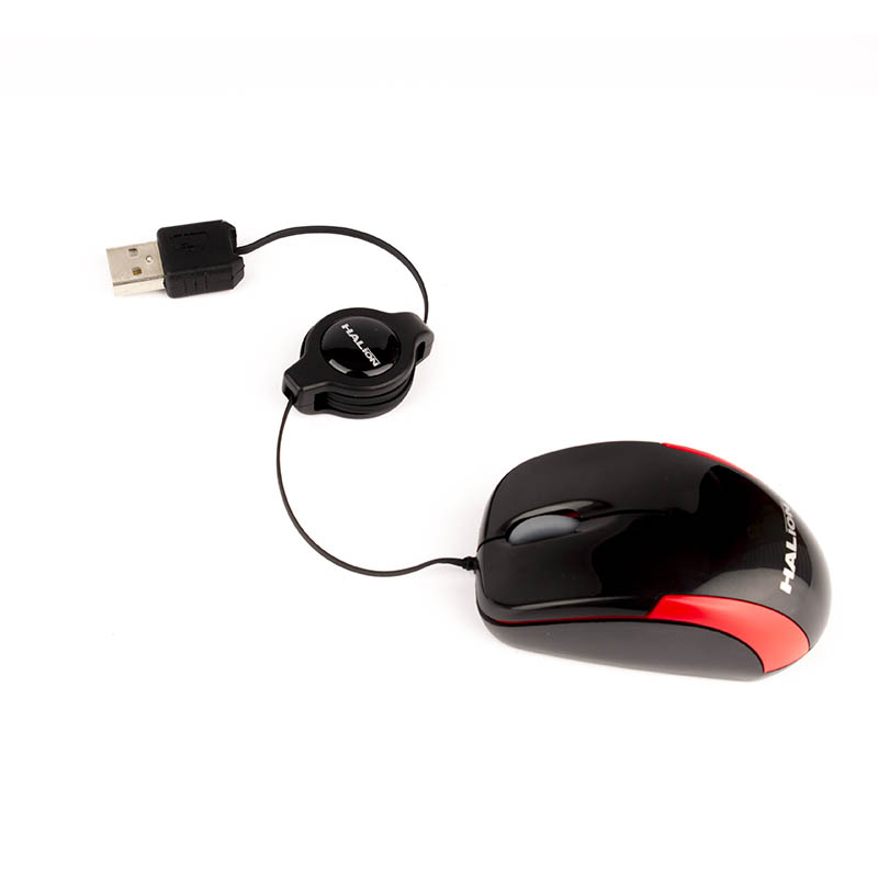 HALION MOUSE COBRA HA-M1862 RETRACTIL NG/ROJO
