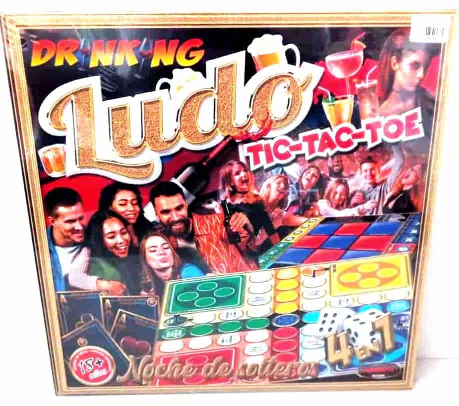 LUDO TIC TAC TOE - DRINKING 4 EN 1