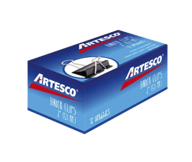 ARTESCO BINDER CLIPS 51MM CJX12