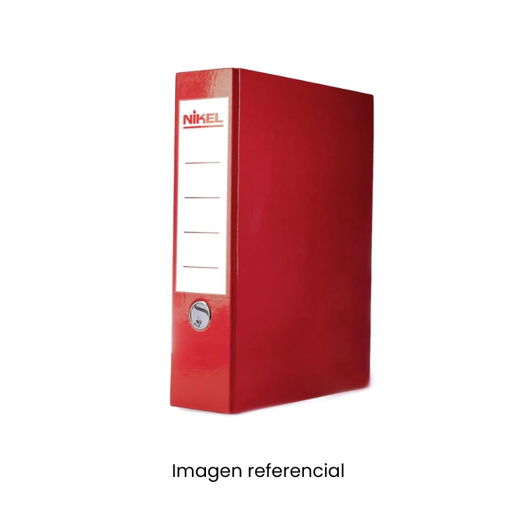 NIKEL ARCHIVADOR PLAST L/ANCH OF ROJO
