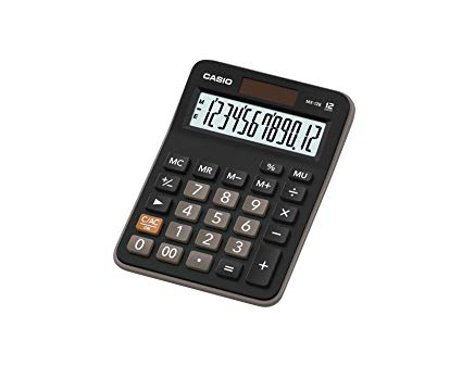 CASIO CALCULADORA MX-12B-BK NEGRO