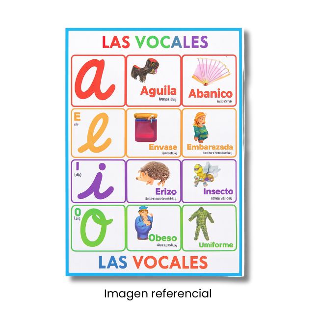 LAMINA 50X70 VOCALES