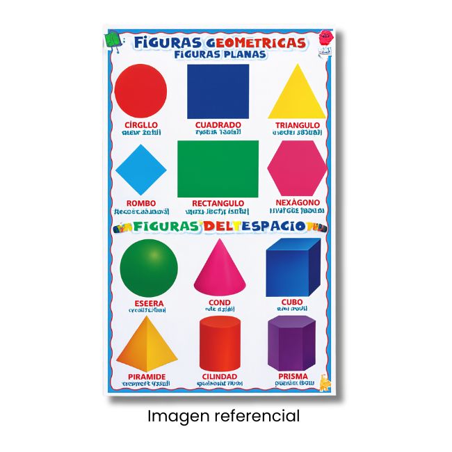 LAMINA 50X70 FIGURAS GEOMETRICAS