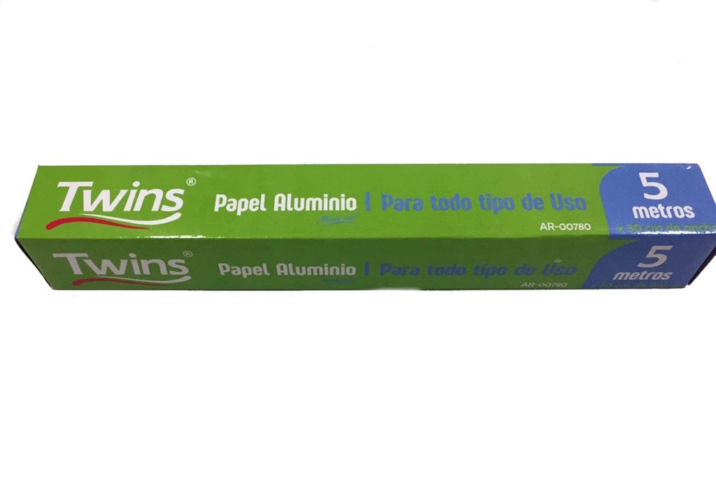 TWINS PAPEL ALUMINIO DE 5 MT AR-00780