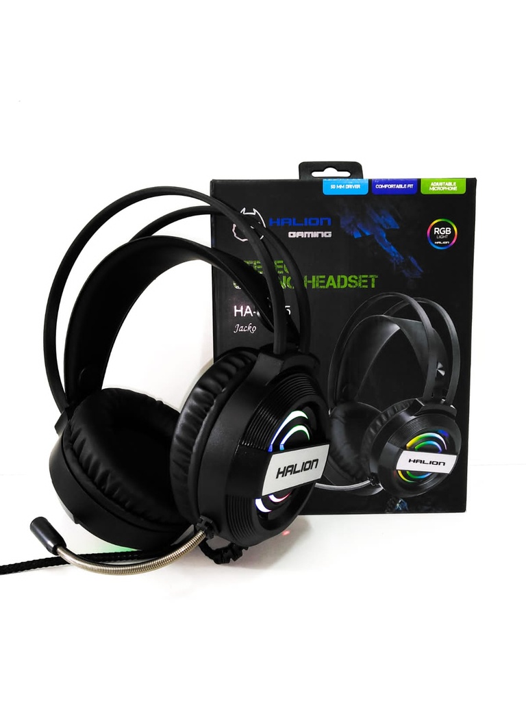 HALION AUDIFONO GAMER JACKO HA-H915 RGB USB+3.5MM