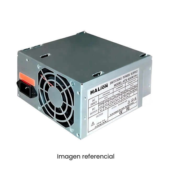 HALION FUENTE DE PODER ATX 600W DOBLE BOBINA