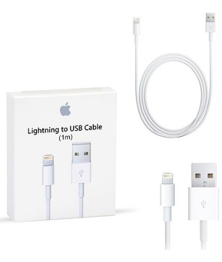 CABLE DATOS LIGHTNING IPHONE A USB 1M