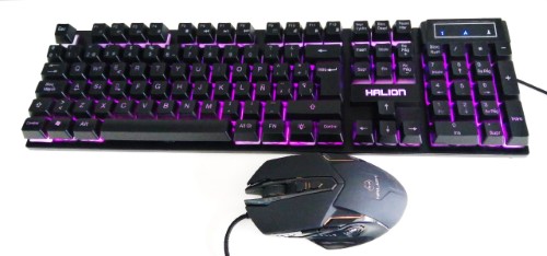 HALION KIT TECLADO GAMER + MOUSE ECLIPSE HA-813C