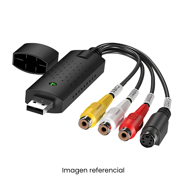 CAPTURADOR DE VIDEO USB 2.0 RCA AUDIO + CVBS + S-VIDEO