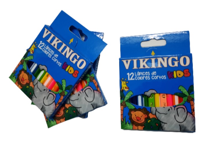 VIKINGO COLORES X12 CORTO KIDS