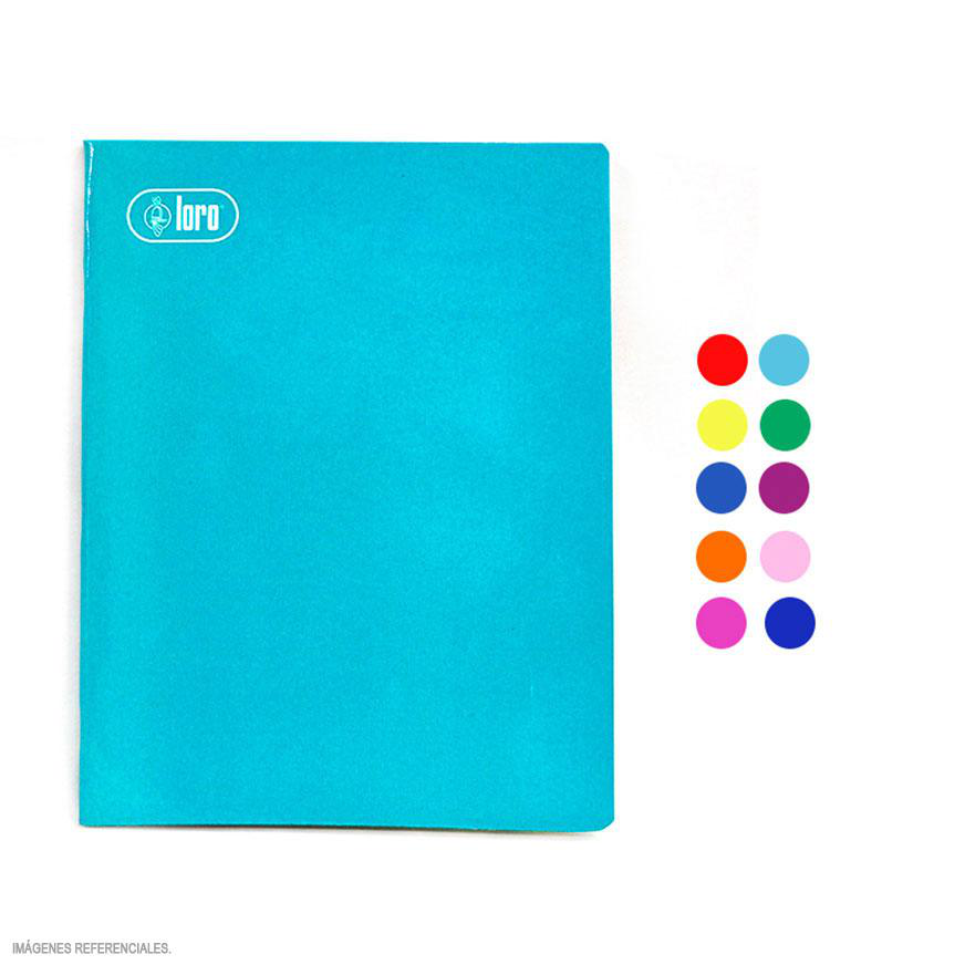 LORO CUADERNO A4 T/RAYA SOLIDO 80H 