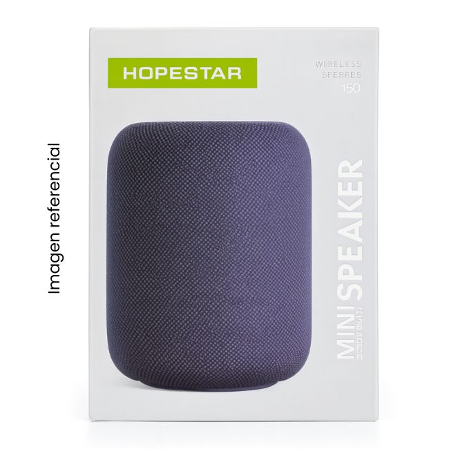 HOPESTAR PARLANTE H56 BLUETOOTH 5W IPX6 RECARGABLE USB AUX TF NARANJA/MORADO