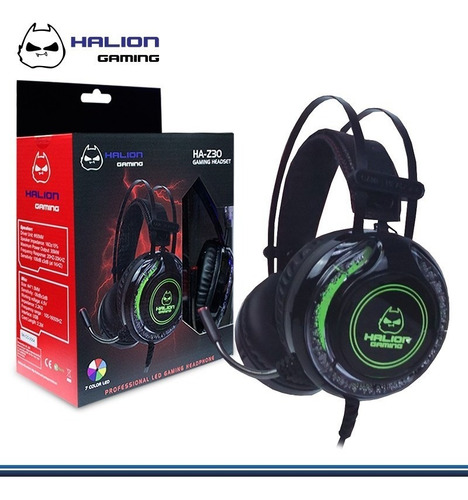 HALION AUDIFONO GAMER 5.1 HA-Z30 (3.5MM+USB) 7 LED