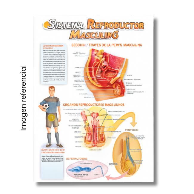 LAMINA 50X70 SISTEMA REPRODUCTOR MASCULINO