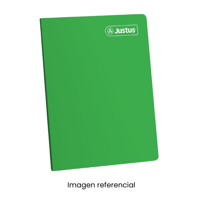 JUSTUS CUADERNO A4 CUADRICULADO SOLIDO SURTIDO 80 HOJAS