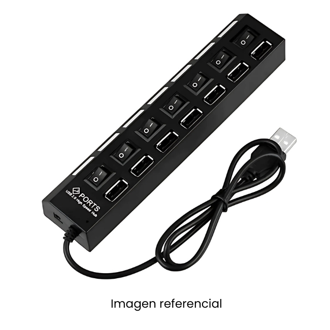 HUB USB 2.0 HI-SPEED 07 PUERTOS
