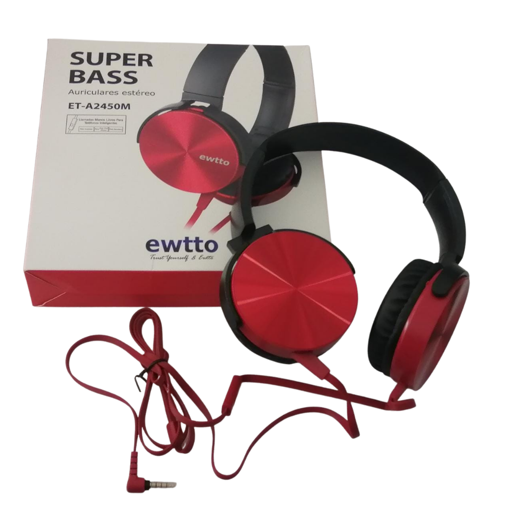 EWTTO AUDIFONO CABLEADO SUPER BASS ET-A2450M