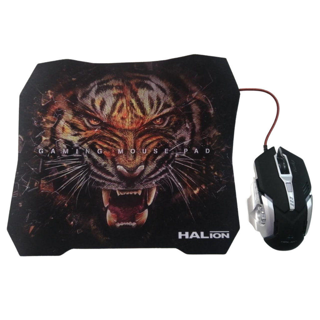 HALION MOUSE GAMER + PAD ALASKA HA-920P