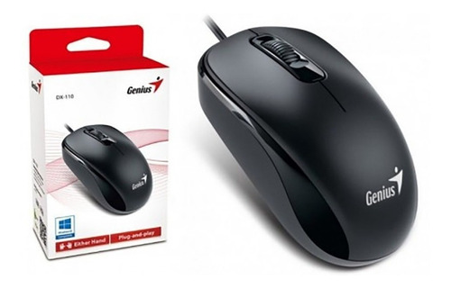 GENIUS MOUSE DX-110 USB OPTICO DPI 1000 CABLEADO