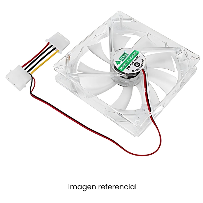 COOLER PARA CASE CON 4 LUCES LED BASICO 12CMX12CMX2.5CM HW12025C