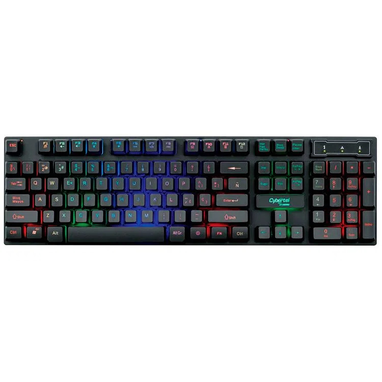 CYBERTEL TECLADO GAMER XTREME CYB K505 LED RGB MULTIMEDIA