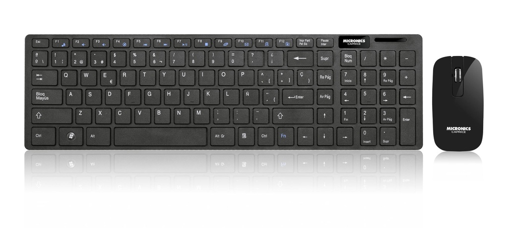 MICRONICS KIT TECLADO + MOUSE INALAMBRICO CAPRICE MIC WT801