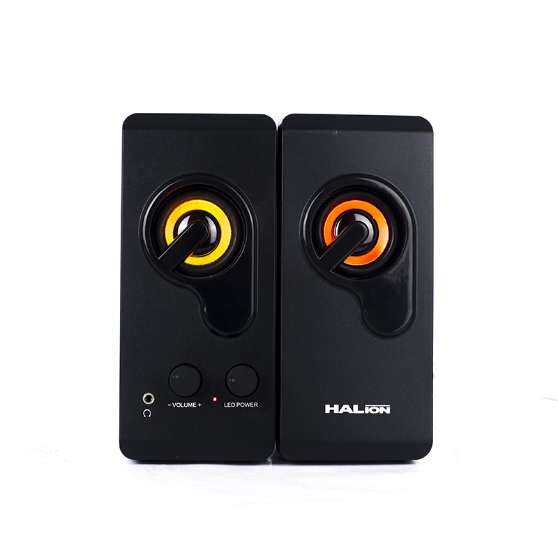 HALION PARLANTE 2.0 HA-S328 USB + AUDIO 5WX2 LUZ RGB GAMER