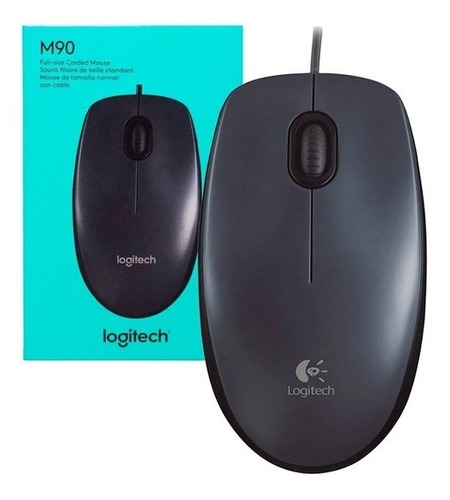 LOGITECH MOUSE M90 DARK MIDNIGHT USB CABLEADO