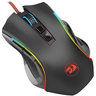 REDRAGON MOUSE GAMER GRIFFIN M607 RGB NEGRO 7200DPI USB