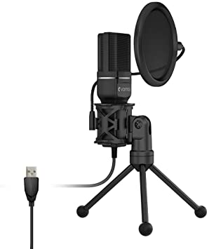 MICROFONO SF777 CON CONDESANDOR + TRIPODE + FILTRO USB PARA PC GAMER