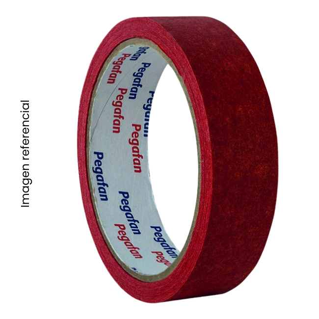 PEGAFAN MASKING ADH 1"X20 YDS 24MM  ROJO