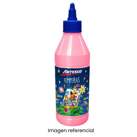 ARTESCO TEMPERA 250ML ROSADO CON APLICADOR