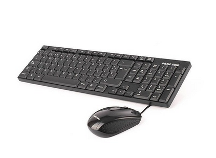 HALION KIT TECLADO + MOUSE USB HA-651C CABLEADO